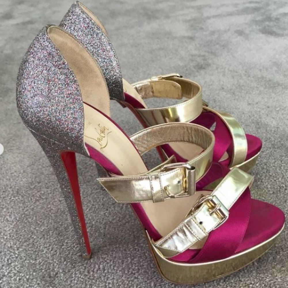 Christian Louboutin Ambertina 150 Specchio Size 38 - Picture 2 of 11